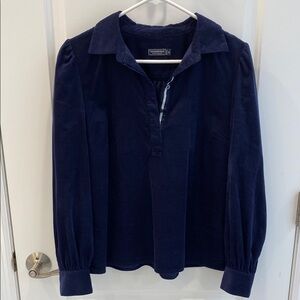 Deep Blue Collared Shirt